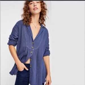 Free People Buttondown Top, Small Petite